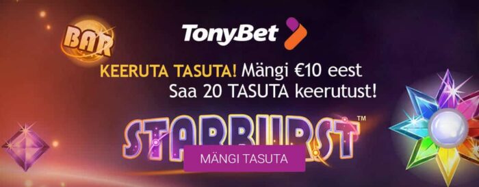 TonyBet Keeruta_tasuta