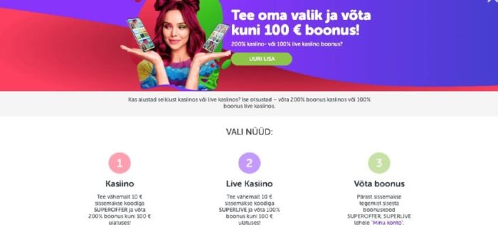 supercasino tervitusboonus
