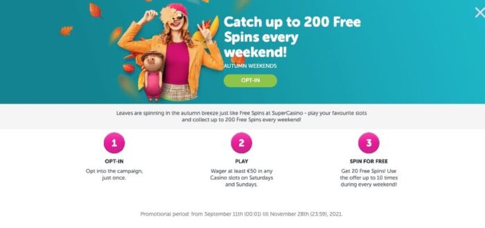 Supercasino weekend