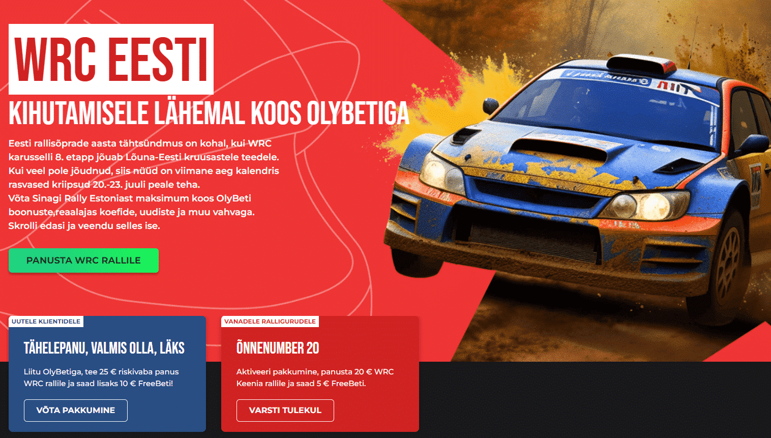 Rally Estonia 2023 Boonuskoodid ja Koefitsientide Võrdlus