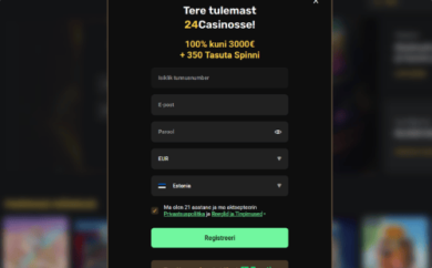 24Casino registreerimine ankeediga 2