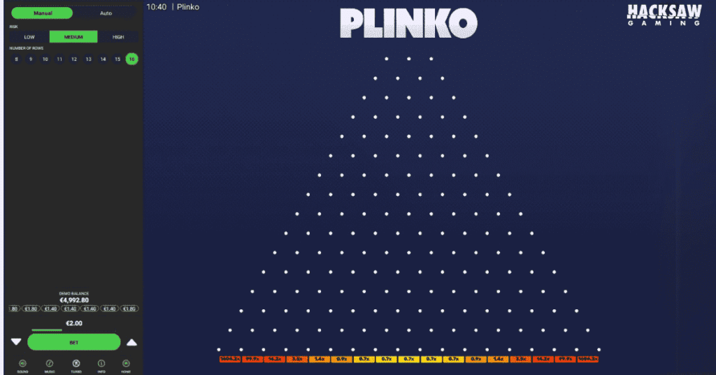 Plinko Hacksaw Gaming